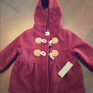 18-24 month Old Navy Maroon Peacoat